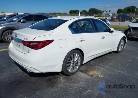 2021 Infiniti Q50 Luxe из США, поврежденный, VIN JN1EV7BP8MM701073